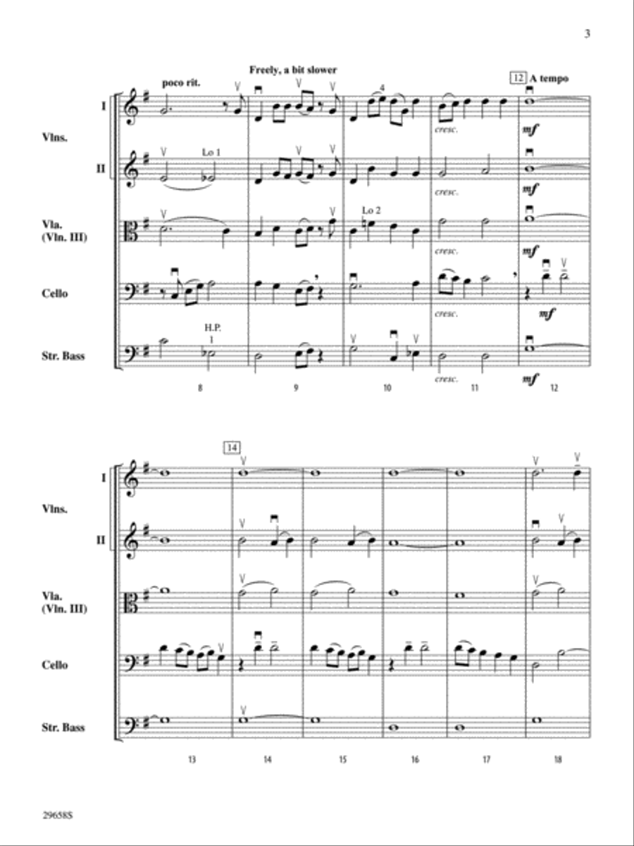Alone in the Universe (from Seussical the Musical) (score only) String Orchestra scores gallery preview page 3