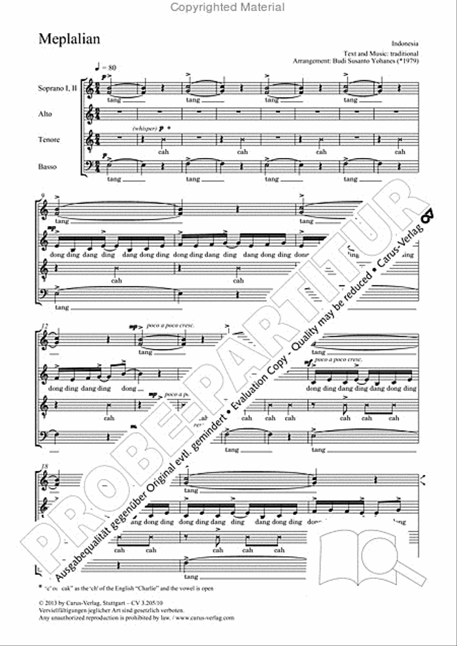 Meplalian SSATB scores gallery preview page 2