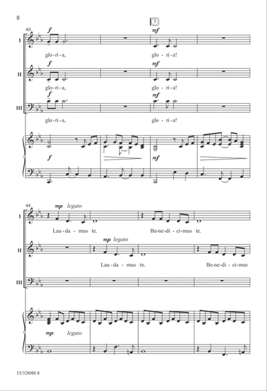 Festival Gloria Festival Gloria 3-Part scores gallery preview page 8