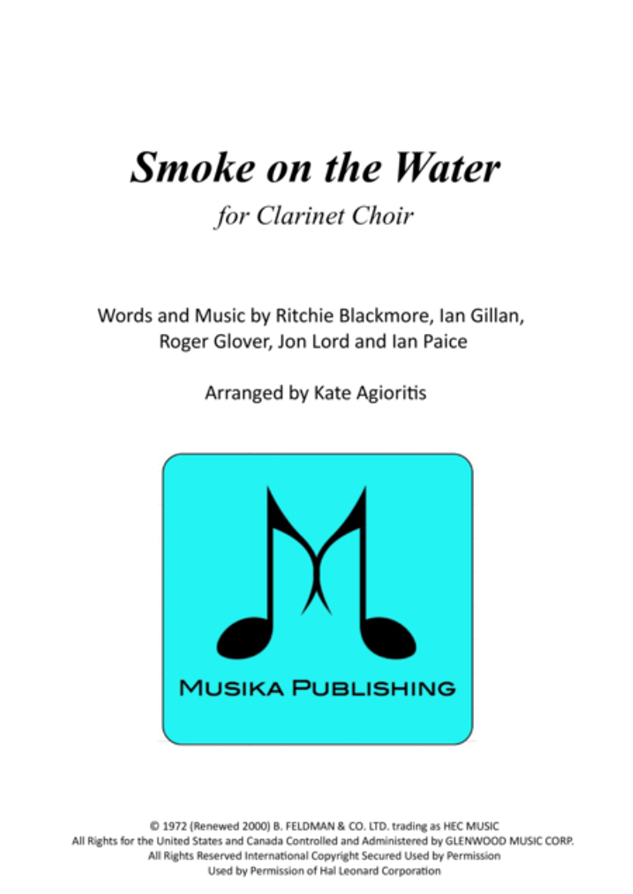 Smoke On The Water Woodwind Ensemble scores gallery preview page 1