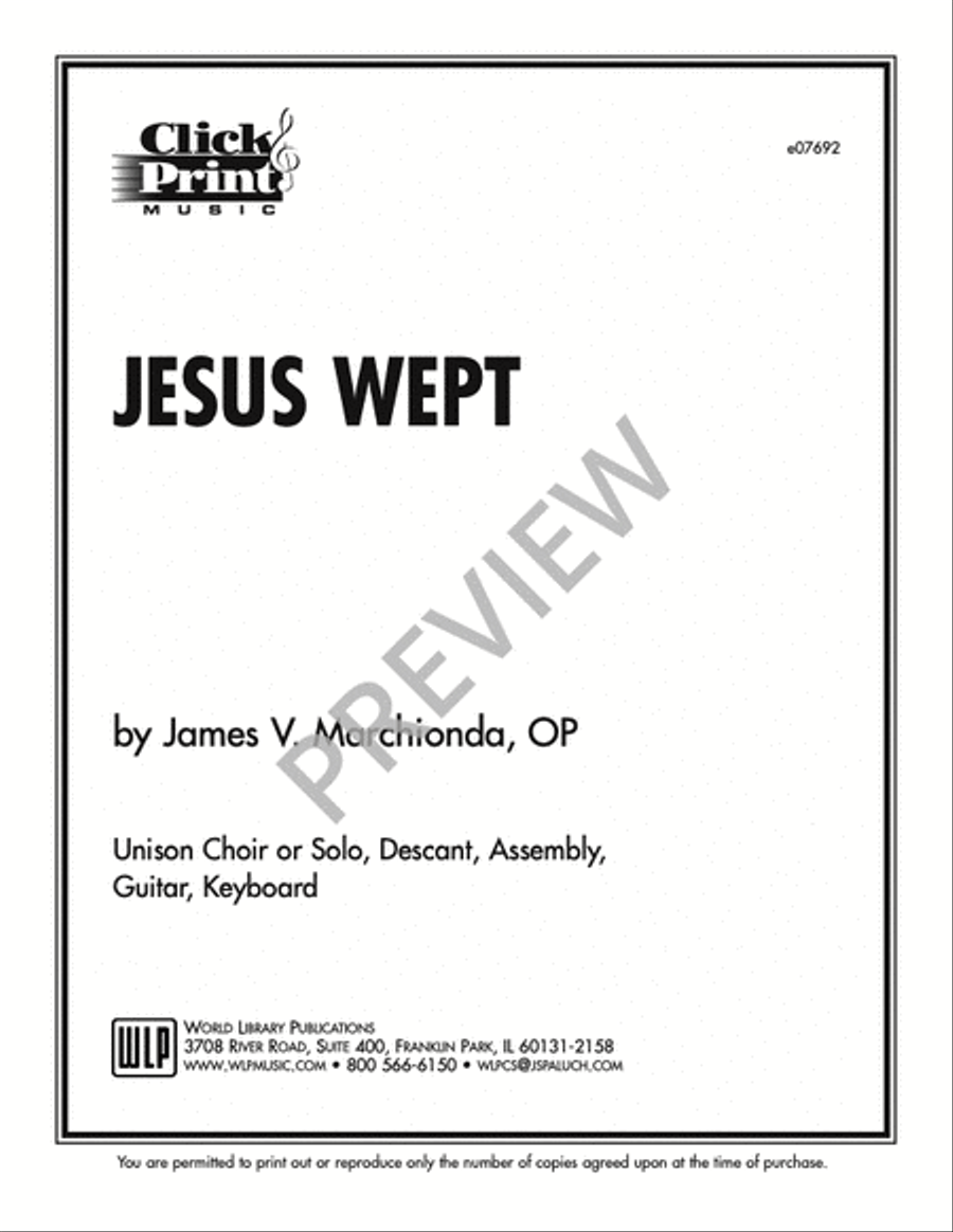 Jesus Wept Jesus Wept Piano scores gallery preview page 3