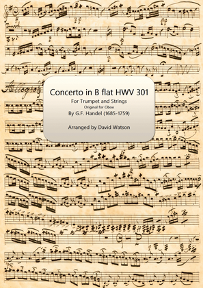 Concerto in B flat HWV 301 for Trumpet and Strings