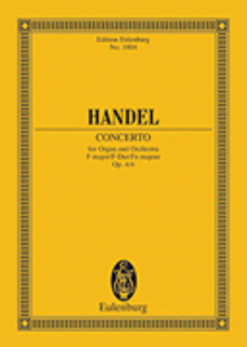 Organ concerto No. 4 F major op. 4/4 HWV 292