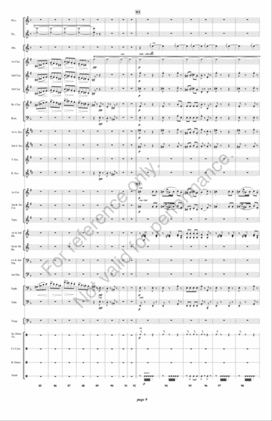 Fatinitza Concert Band scores gallery preview page 10