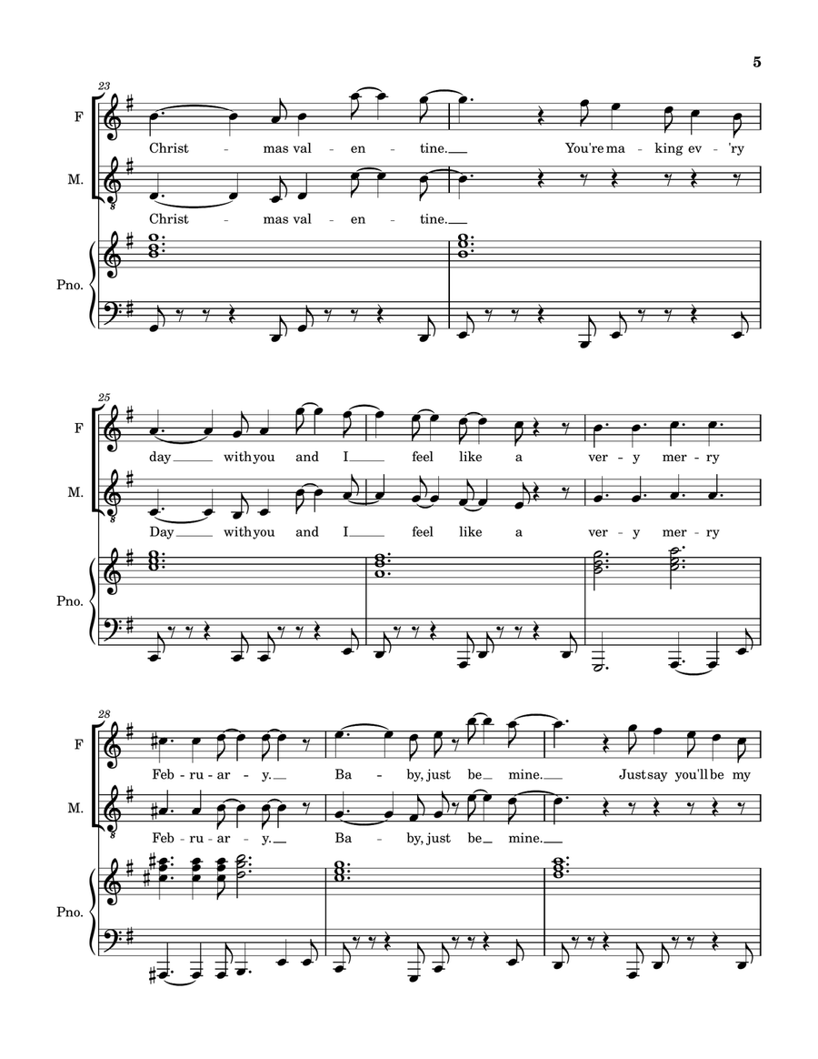 Christmas Valentine 2-Part scores gallery preview page 6