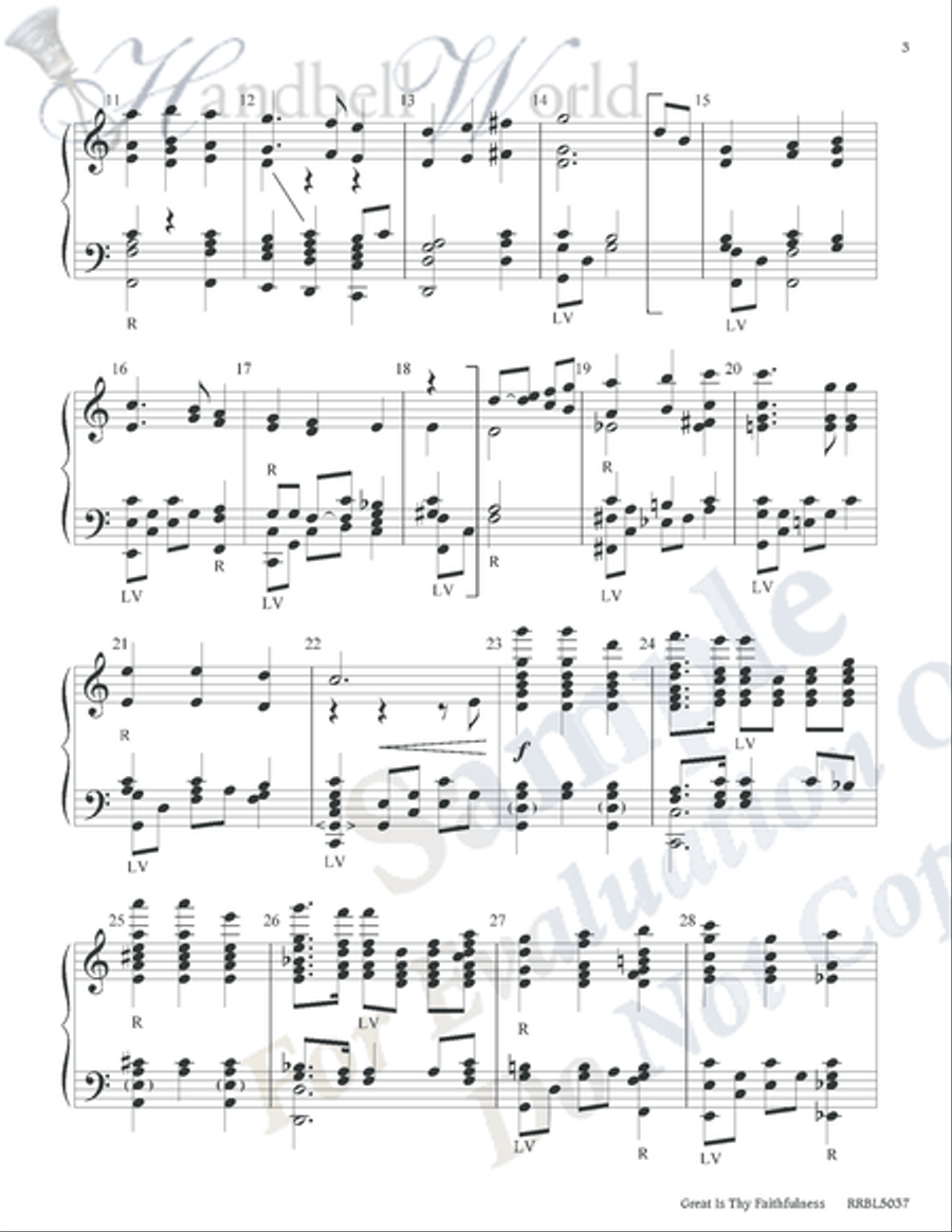 Great Is Thy Faithfulness 5-Octaves scores gallery preview page 3