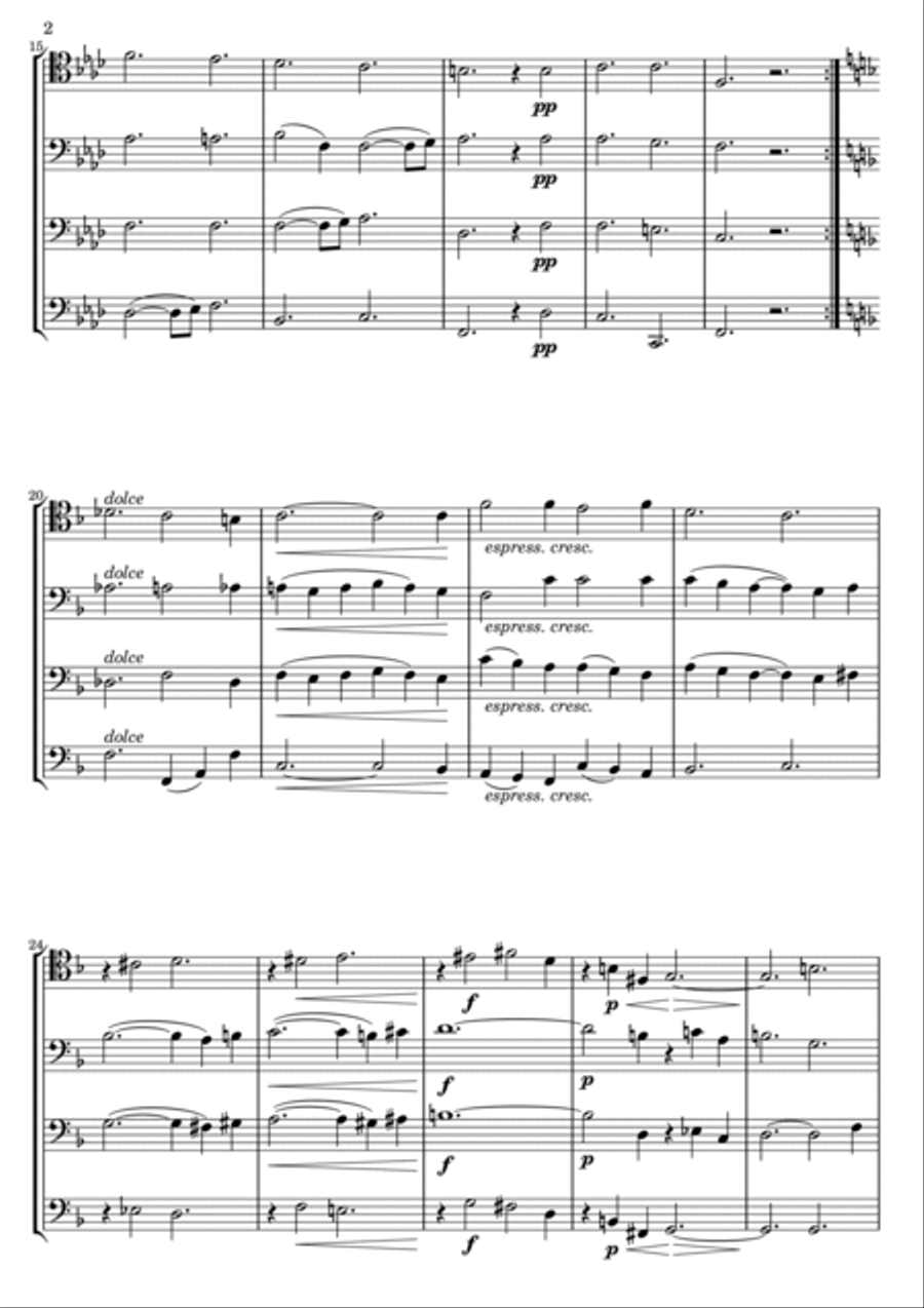 Im Herbst (In Autumn) Brass Ensemble scores gallery preview page 3