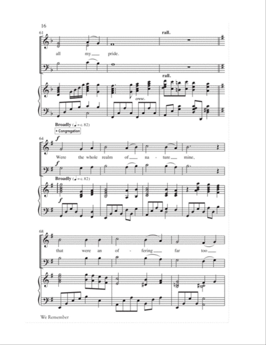 We Remember Calvary (SAB) 3-Part scores gallery preview page 19