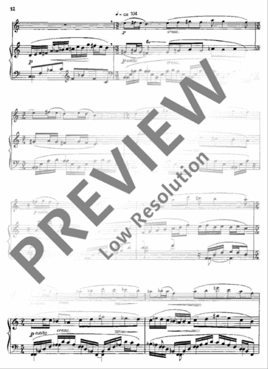 Aubade Flute scores gallery preview page 15