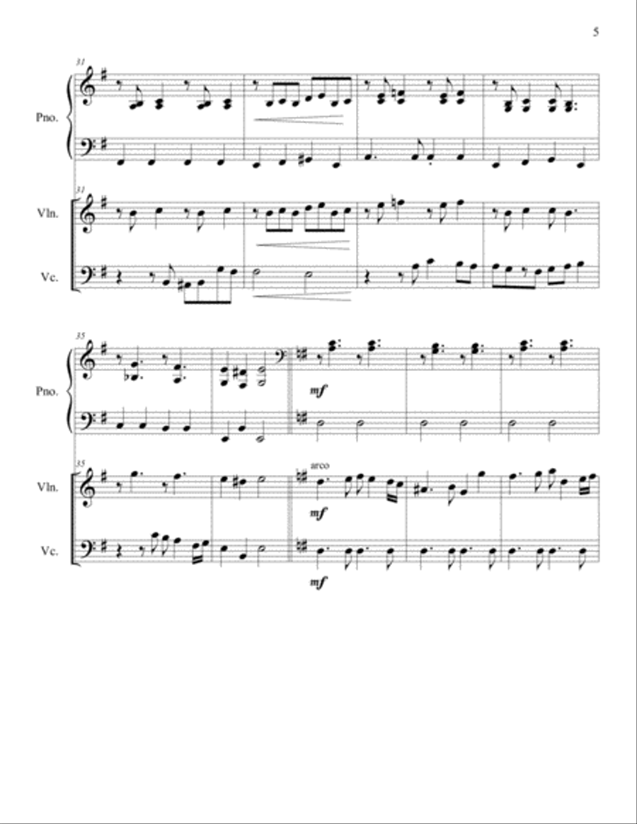 DAS BAUMCHEN (EL ARBOLITO) TANGO ARGENTINO Chamber Orchestra scores gallery preview page 5