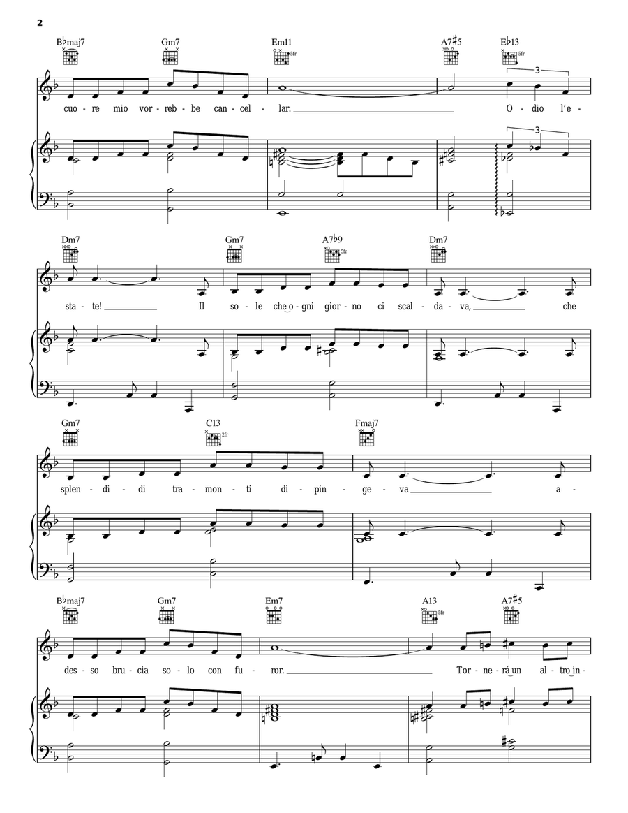 Estate Piano, Vocal, Guitar scores gallery preview page 2