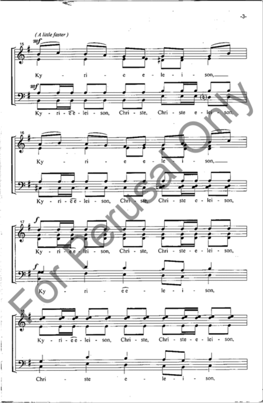 Kyrie Eleison Kyrie Eleison 4-Part scores gallery preview page 4