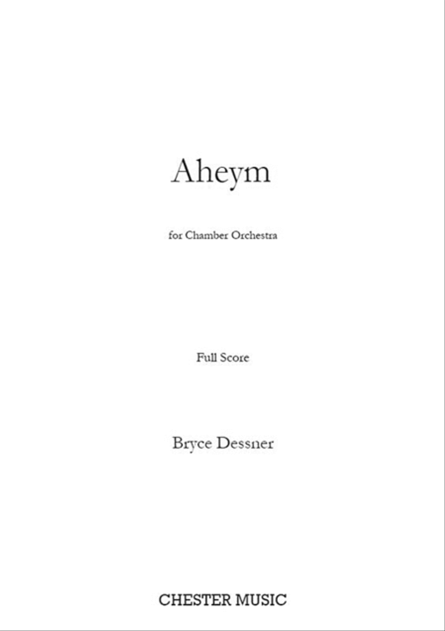 Aheym for Orchestra Orchestra scores gallery preview page 1