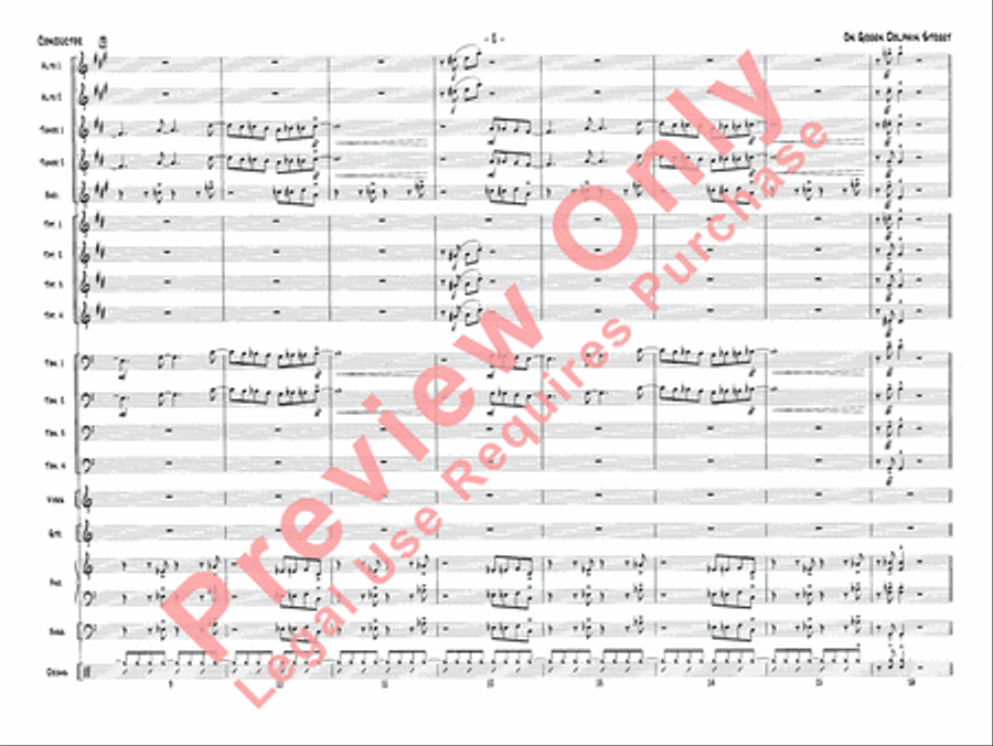 On Green Dolphin Street Jazz Ensemble scores gallery preview page 5