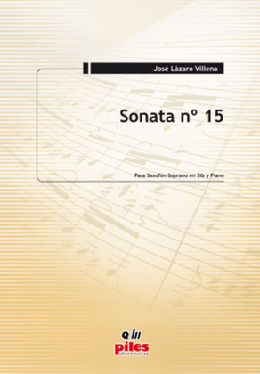 Book cover for Sonata No. 15 (Saxo Soprano y Piano)