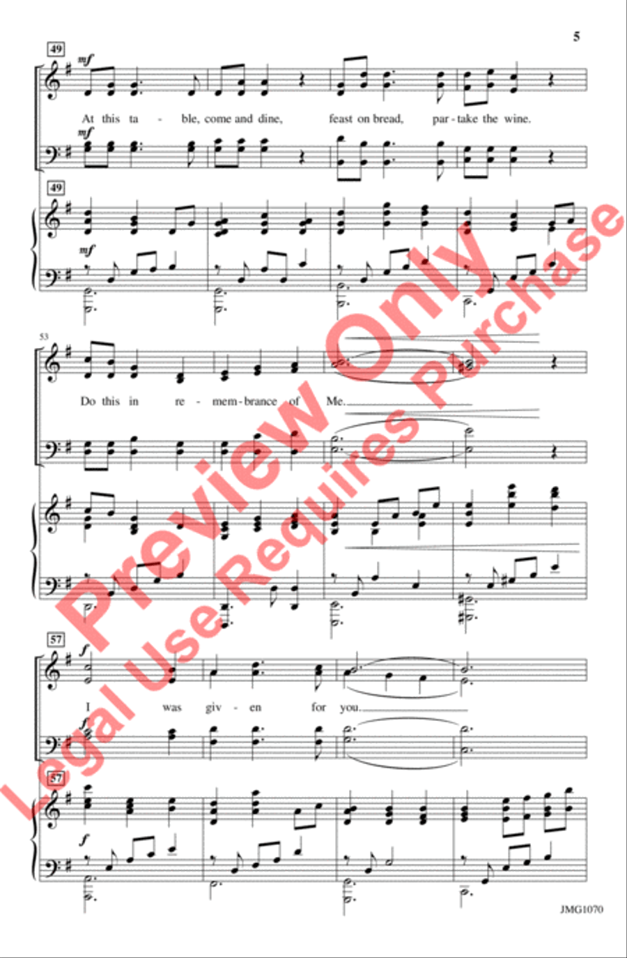 I Am Light, I Am Life, I Am Love 4-Part scores gallery preview page 6