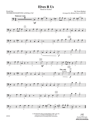 Elves R Us (Based on Toyland): (wp) 1st B-flat Trombone B.C.