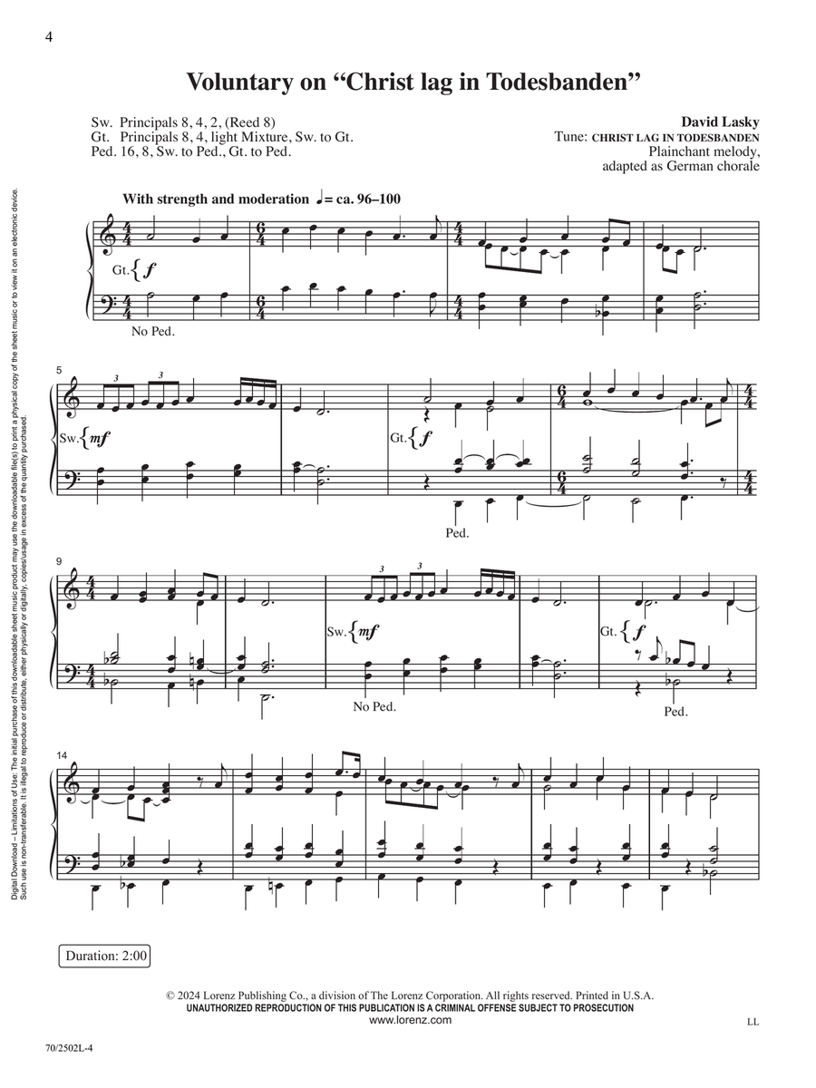 Easter Triumph Organ scores gallery preview page 4