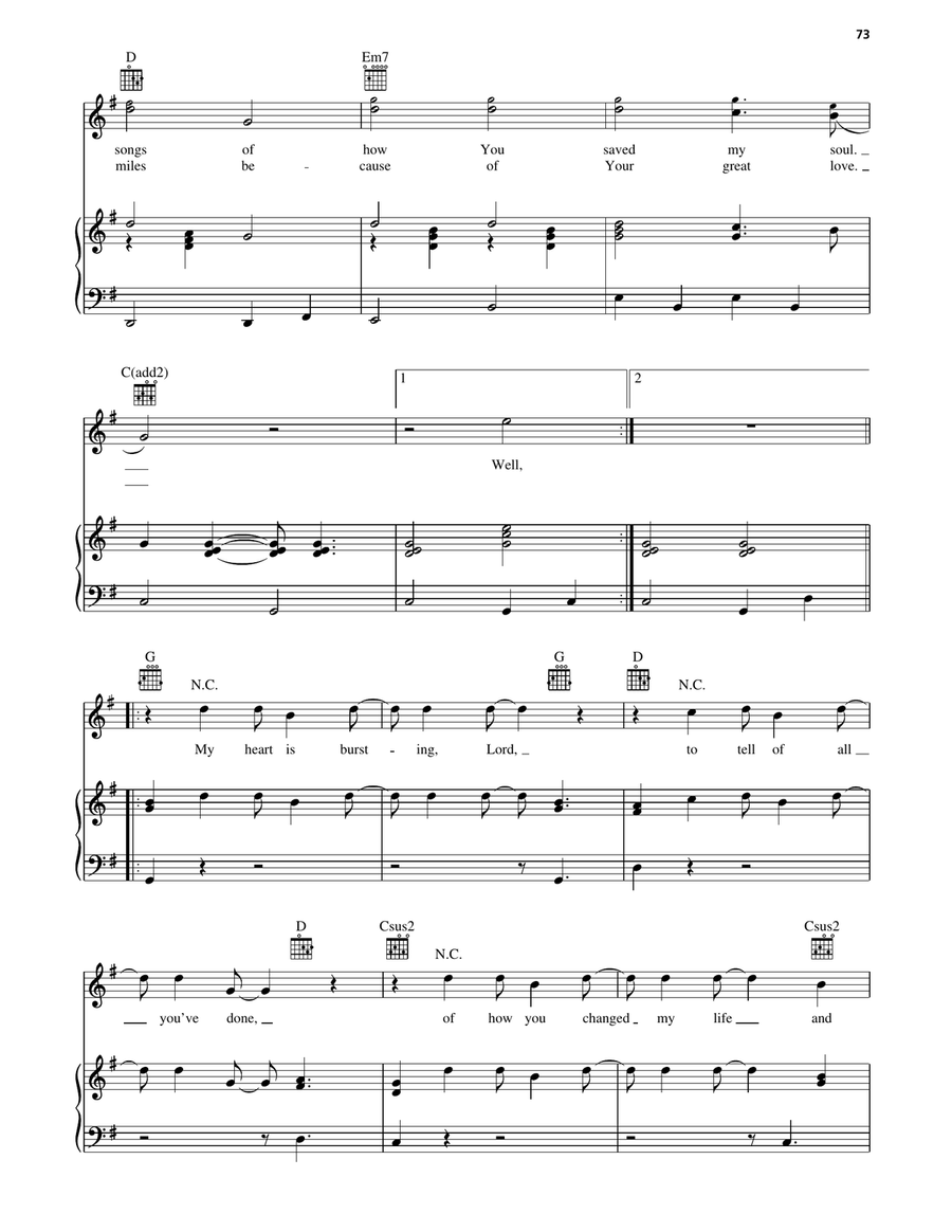 The Happy Song The Happy Song Piano, Vocal, Guitar scores gallery preview page 2