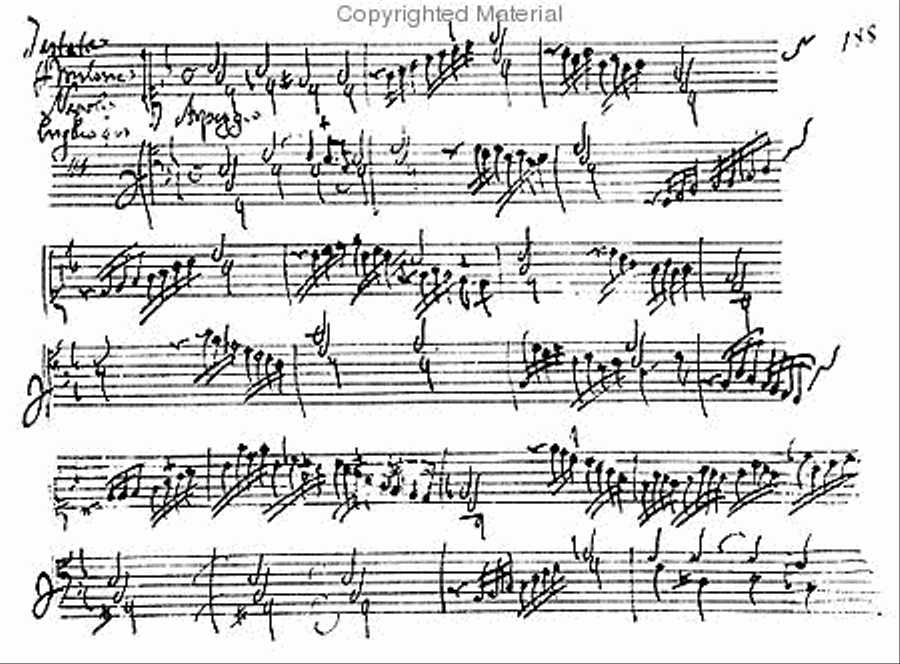 Keyboard works - Part 2. Autograph MS, 1702. Harpsichord scores gallery preview page 2