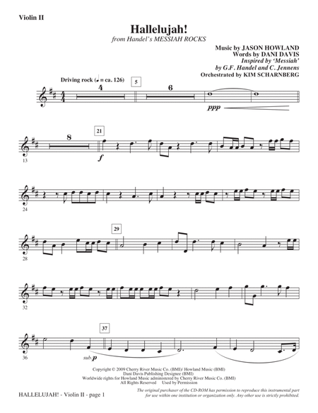 Hallelujah! (from Messiah Rocks) - Violin 2