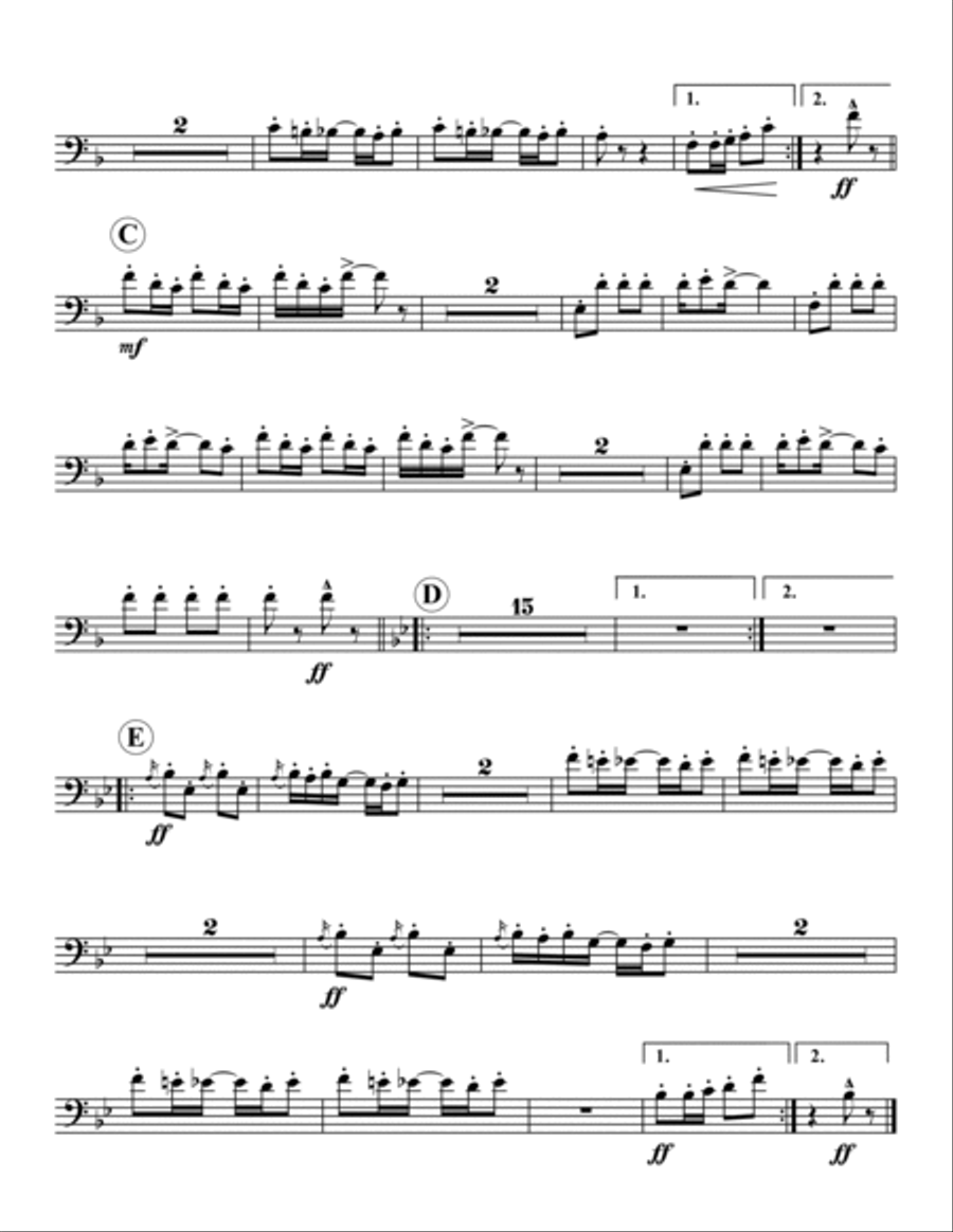 Crazy Bone Rag Trombone Quartet scores gallery preview page 5