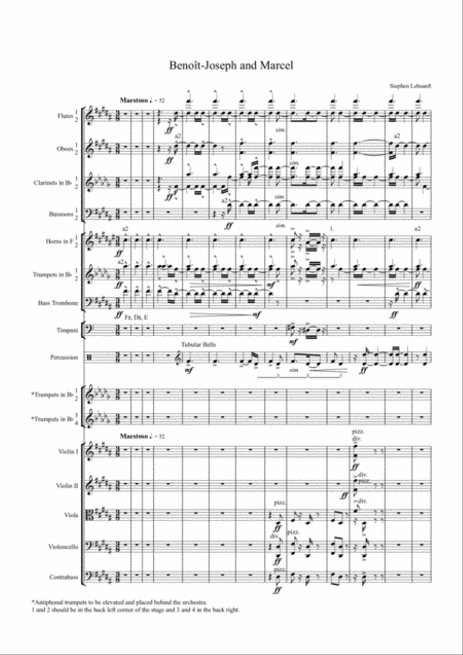 Benoît-Joseph and Marcel Chamber Orchestra scores gallery preview page 4
