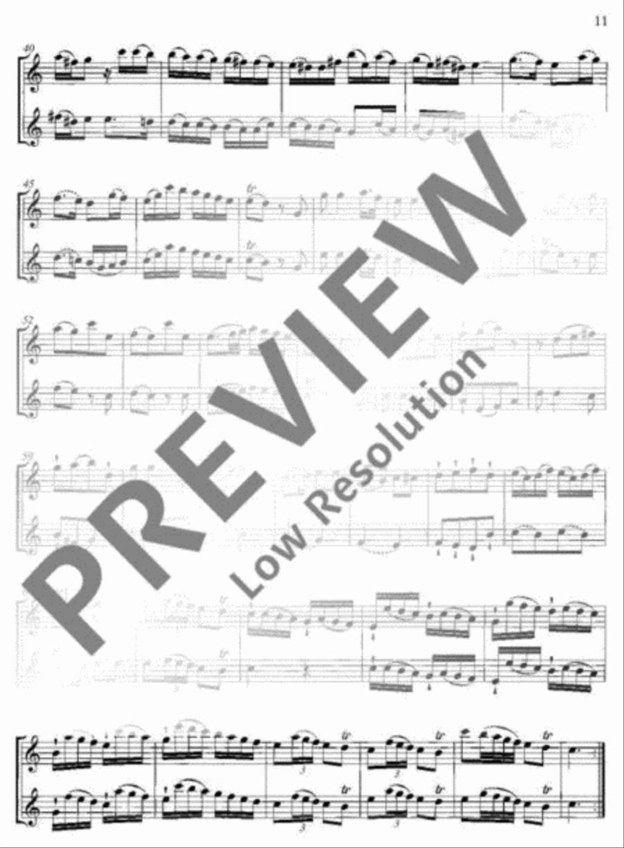 Twelve Duettinos Flute scores gallery preview page 12