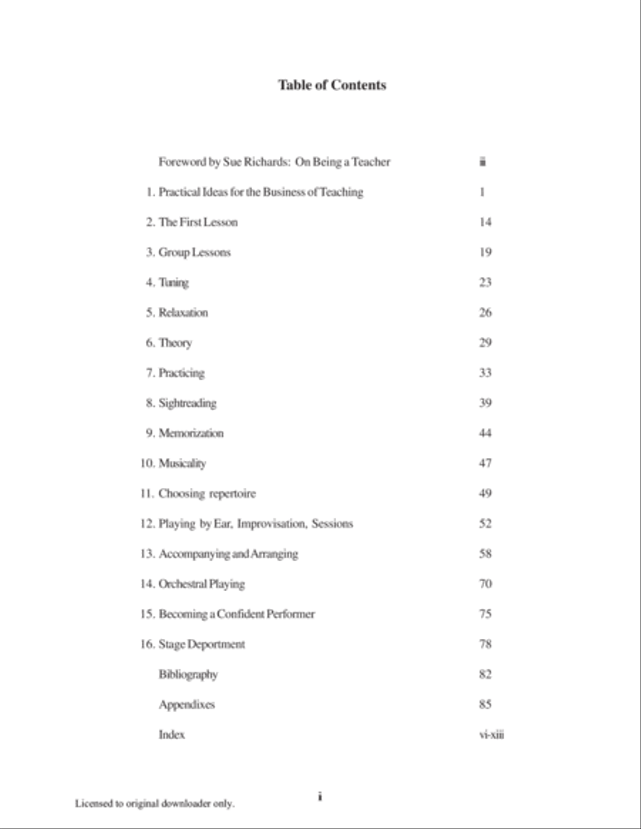Teaching the Lever Harp Celtic Harp scores gallery preview page 3