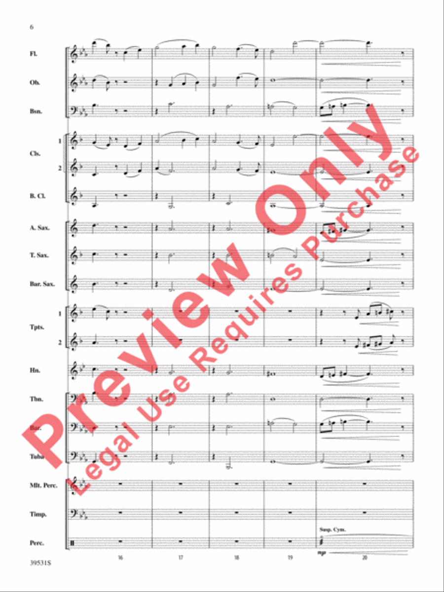 Pure Imagination (from Willy Wonka and the Chocolate Factory) Concert Band scores gallery preview page 7