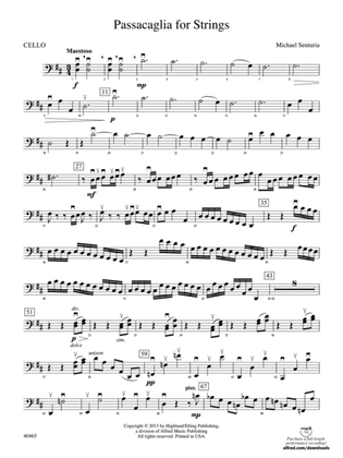 Passacaglia for Strings: Cello