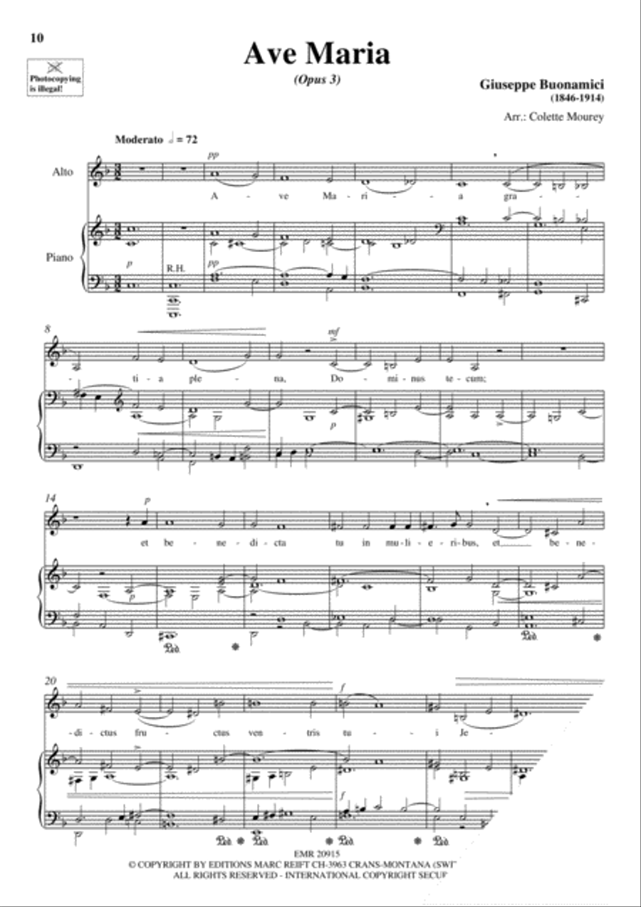 100 Ave Maria Volume 2 Alto Voice scores gallery preview page 7