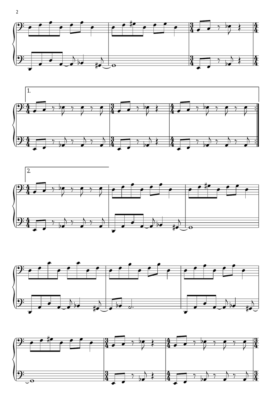 The Pirate That Should Not Be Piano Solo scores gallery preview page 2