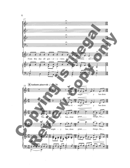 Magnificat (Choral Score) image number null