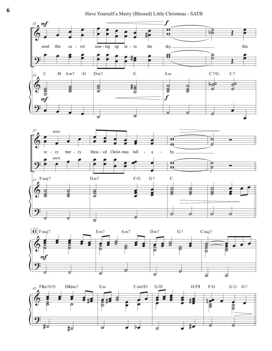 Have Yourself A Merry Little Christmas 4-Part scores gallery preview page 6