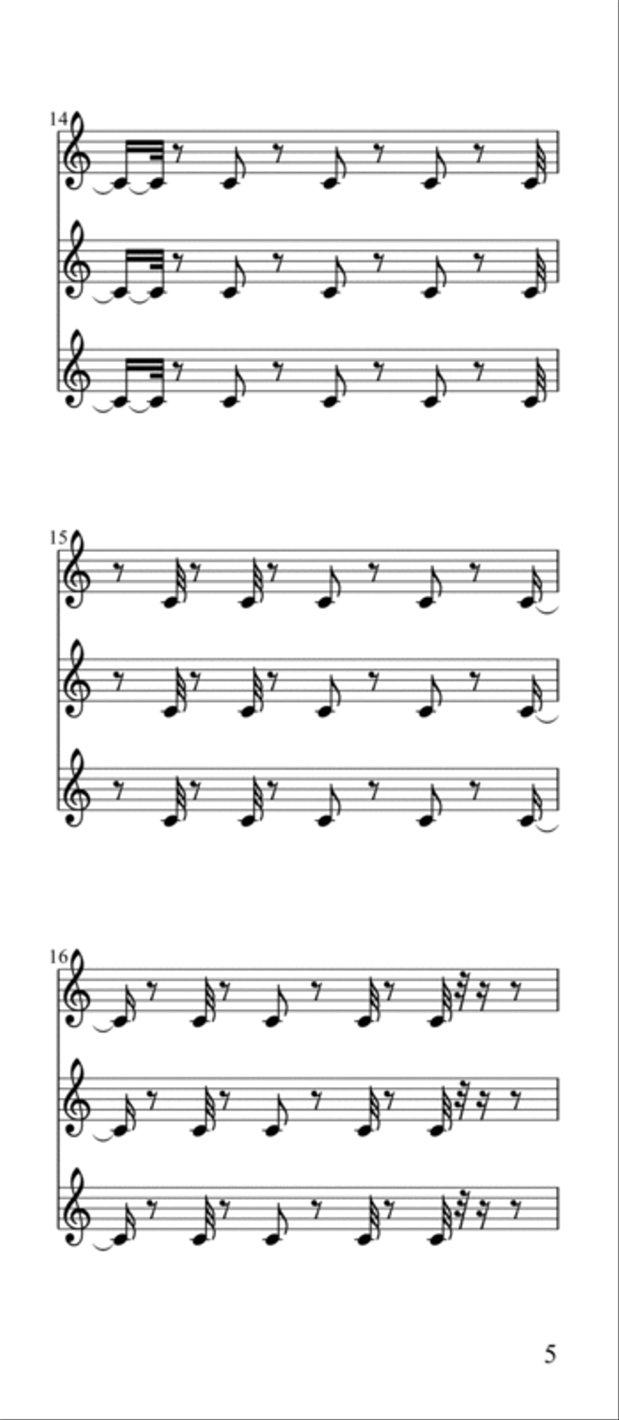 Morse Charang : 002105 Small Ensemble scores gallery preview page 6
