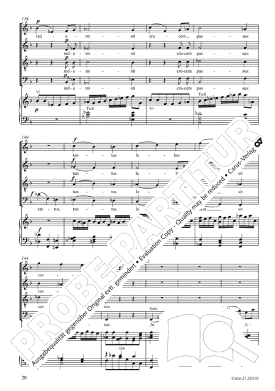 Requiem in D minor 4-Part scores gallery preview page 21