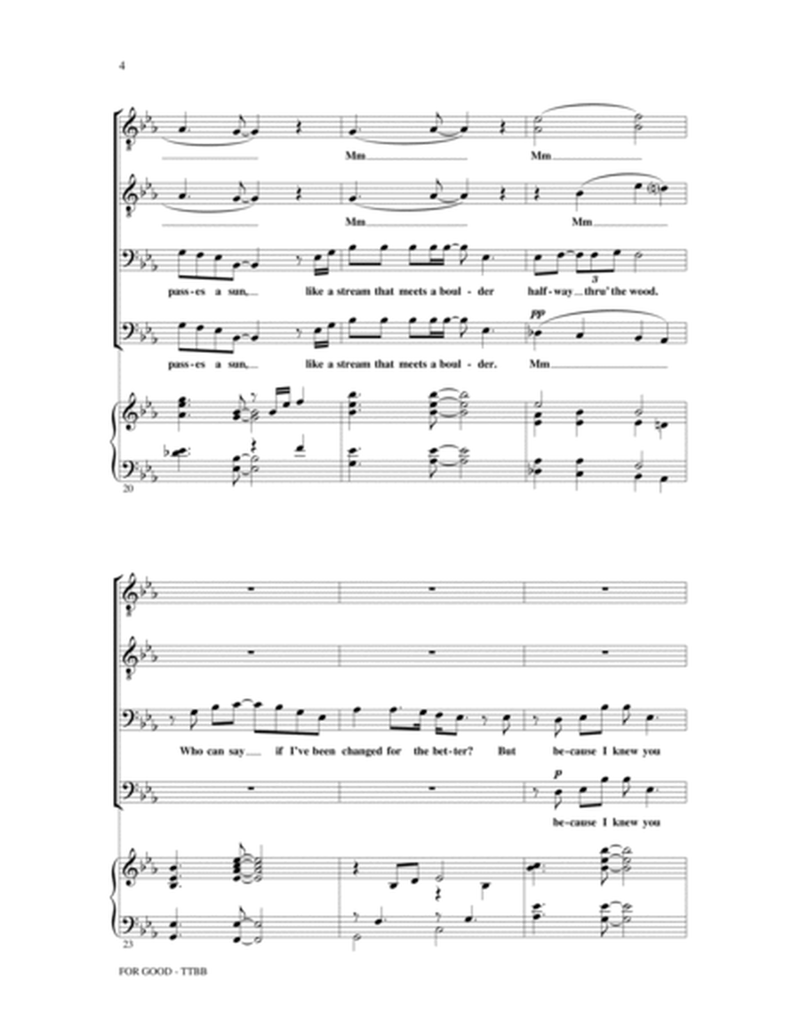 For Good (from Wicked) (arr. Alex Rybeck)