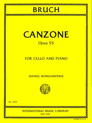 Book cover for Canzone, Opus 55