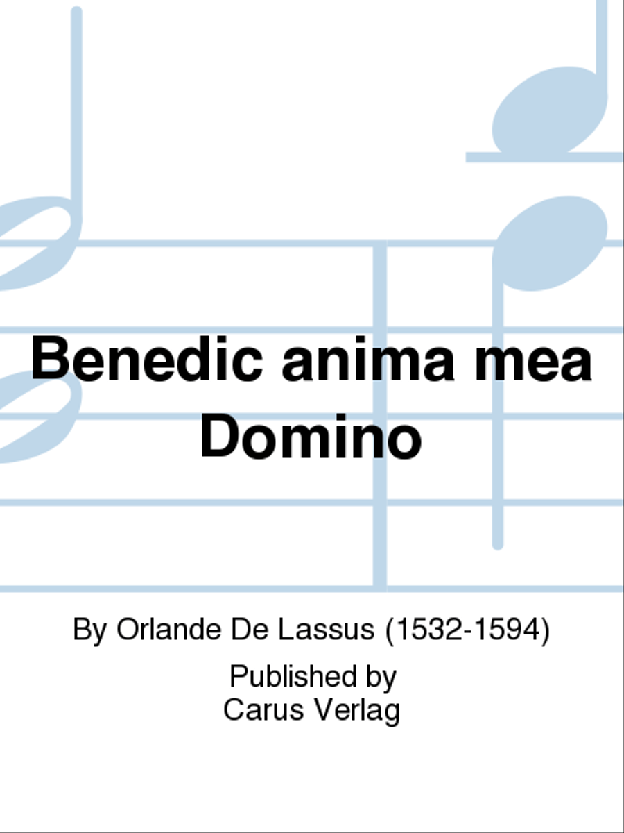 Benedic anima mea Domino Benedic anima mea Domino 4-Part scores gallery preview page 1