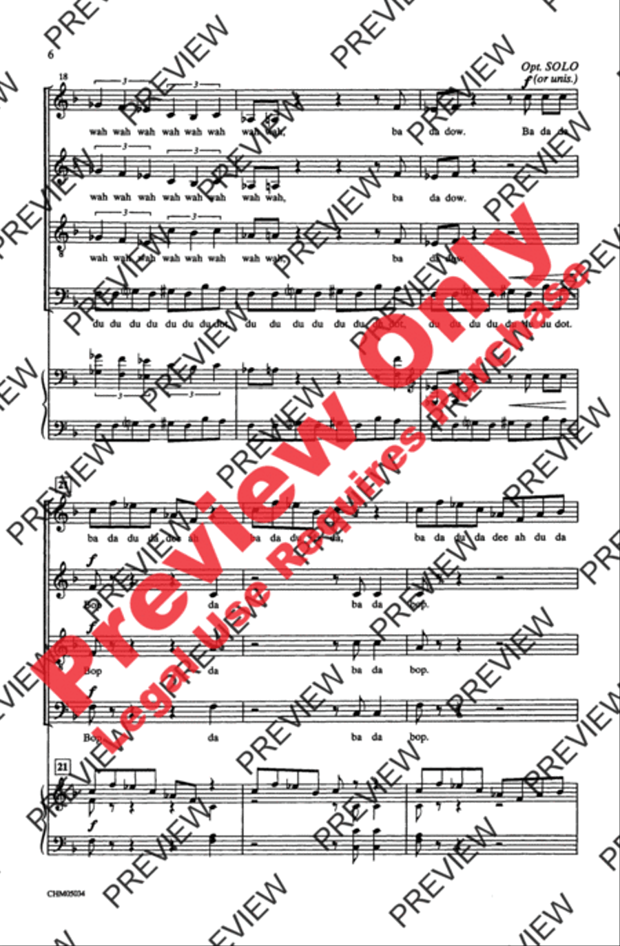 Peter Gunn 4-Part scores gallery preview page 6