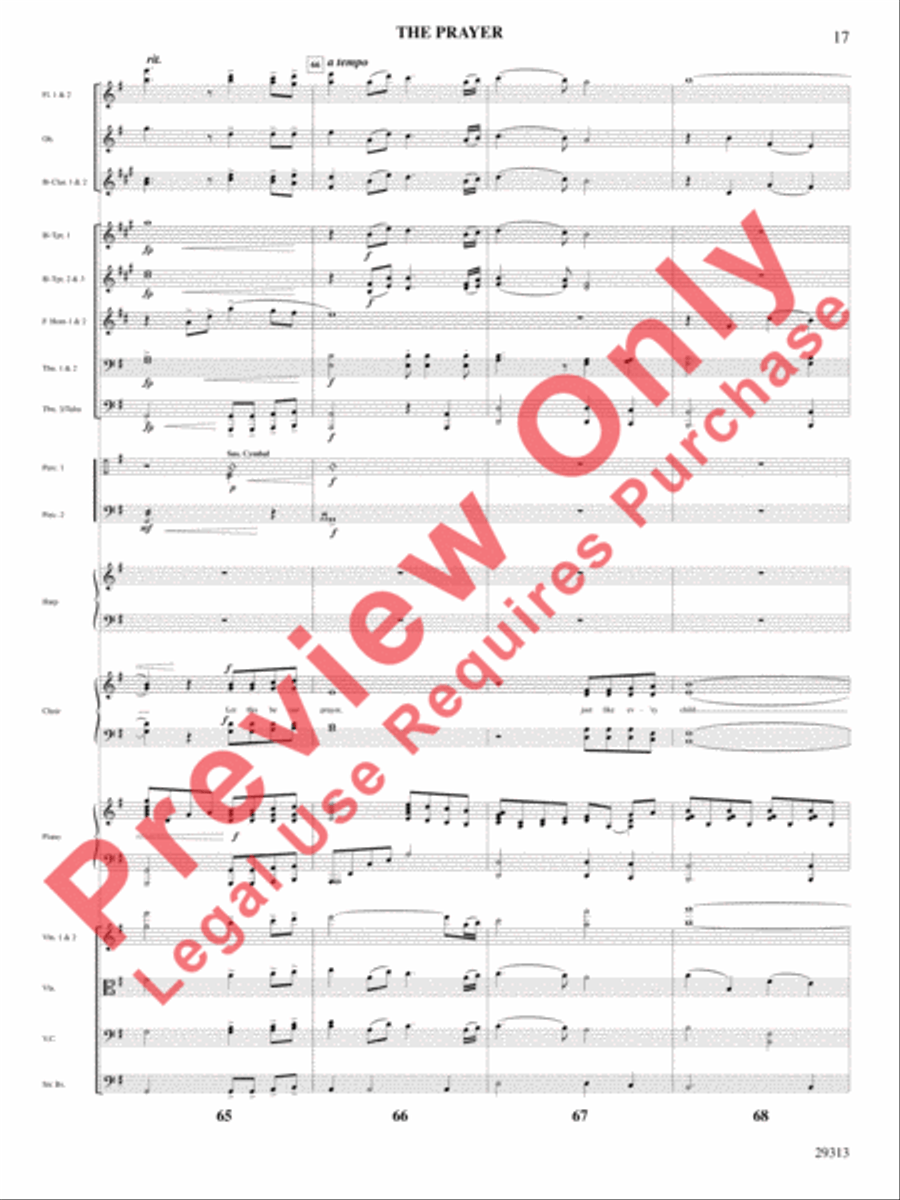 The Prayer The Prayer Choir scores gallery preview page 18