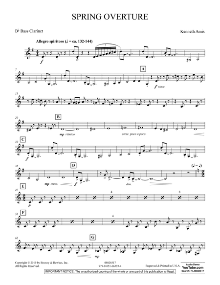 Spring Overture - Bb Bass Clarinet