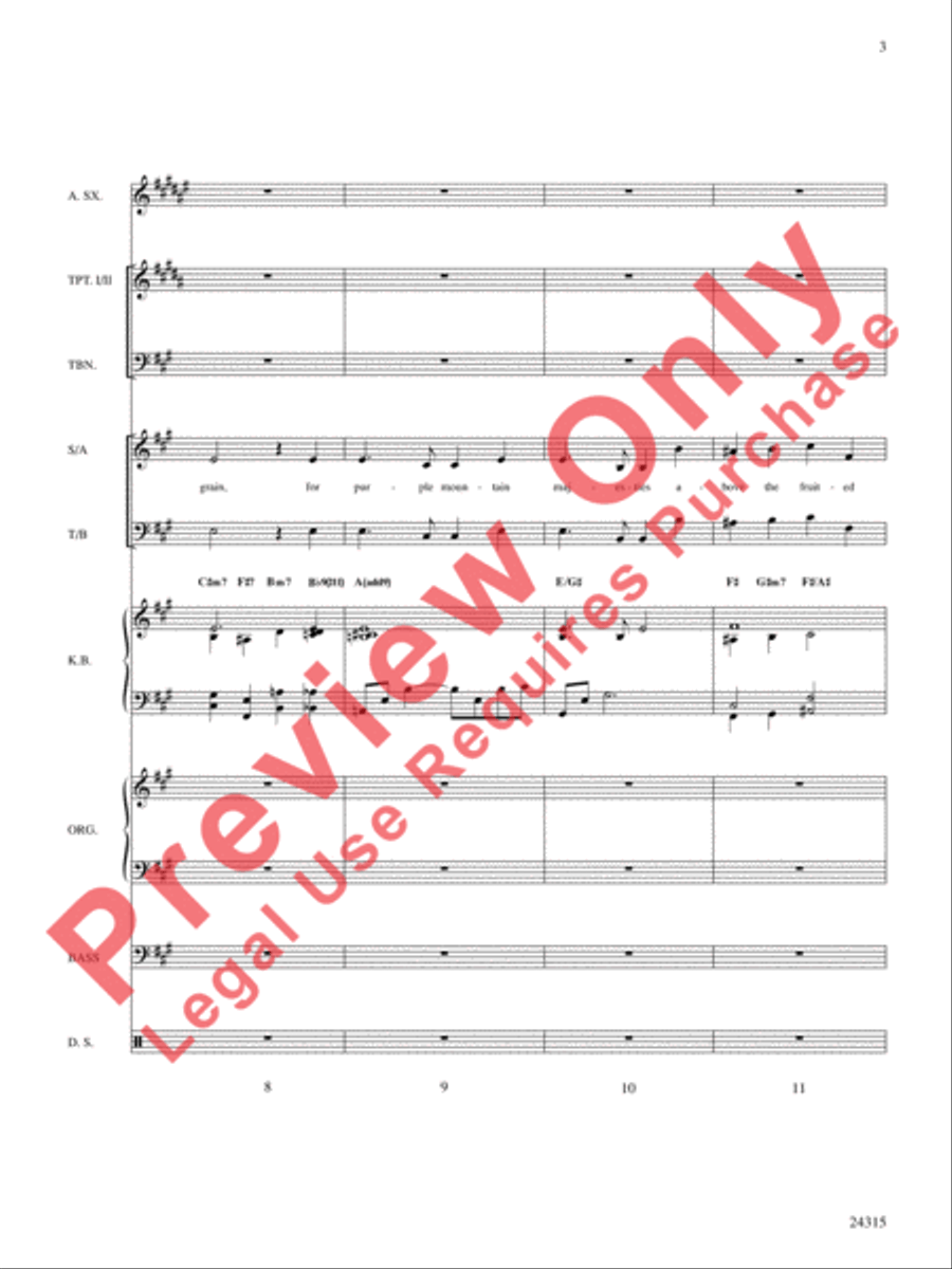 America, the Beautiful America, the Beautiful Choir scores gallery preview page 4