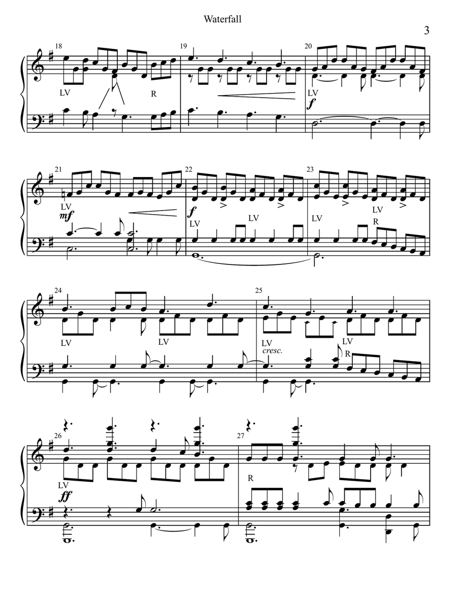 Waterfall Handbell Choir scores gallery preview page 4
