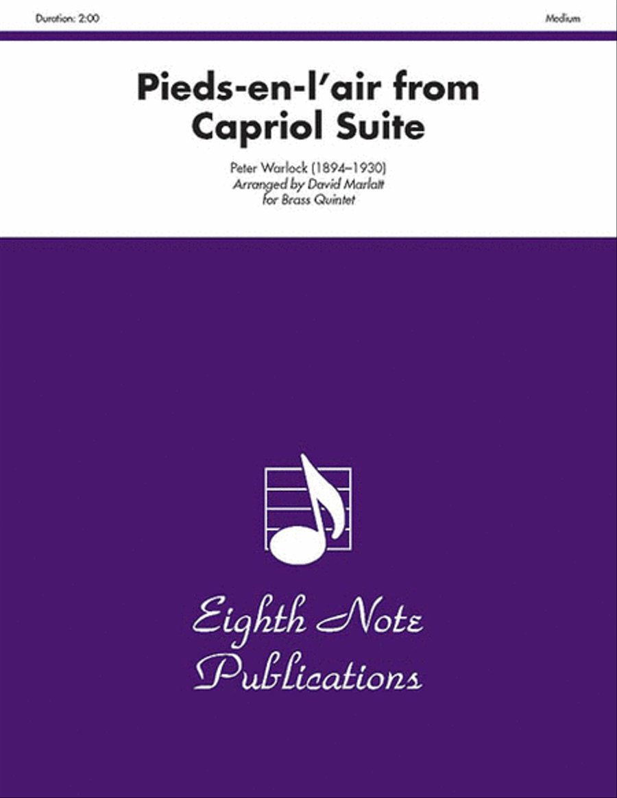 Pieds-en-l'air (from Capriol Suite) Brass Quintet scores gallery preview page 1