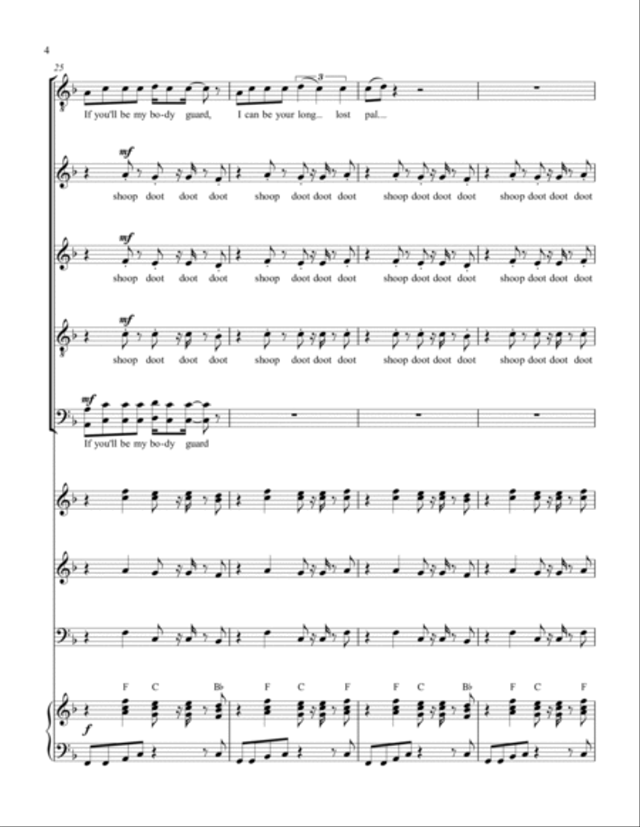 You Can Call Me Al 4-Part scores gallery preview page 4