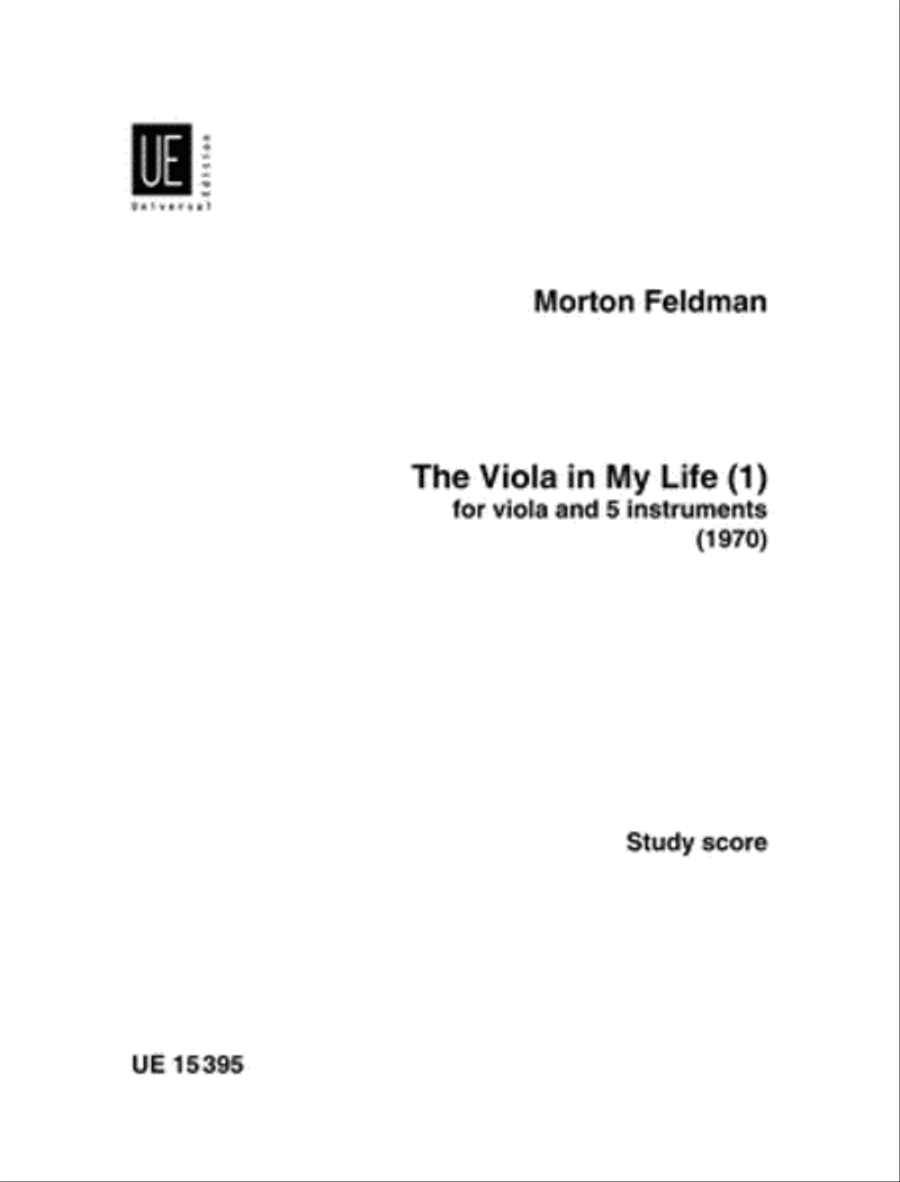 Viola In My Life 1, Study Scor