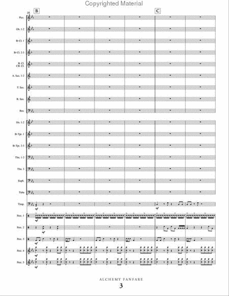 Alchemy Alchemy Concert Band scores gallery preview page 4