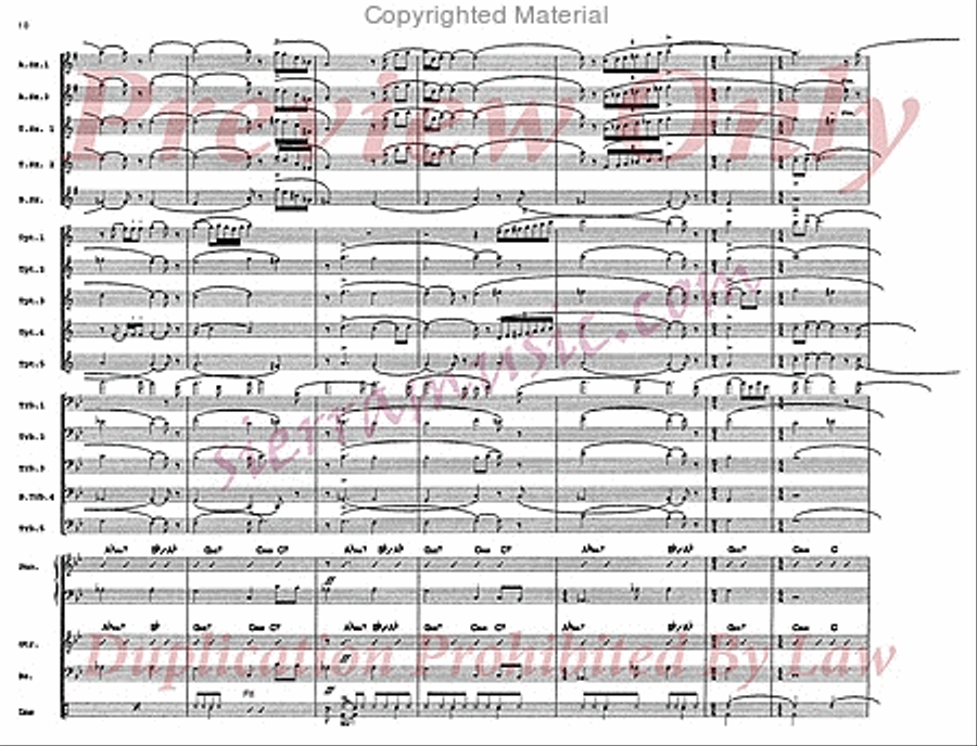 Dream of the Return Big Band scores gallery preview page 11